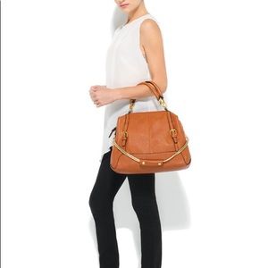 Cognac Satchel